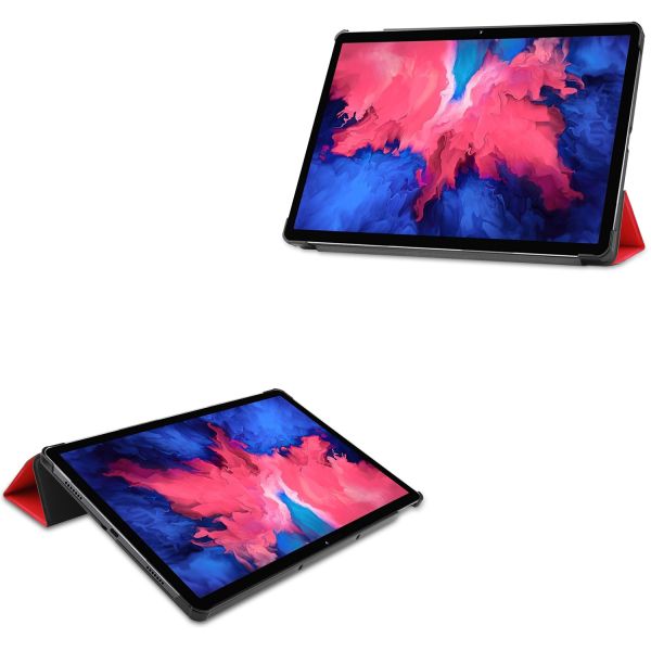 iMoshion Coque tablette Trifold Lenovo Tab P11 / P11 Plus - Rouge