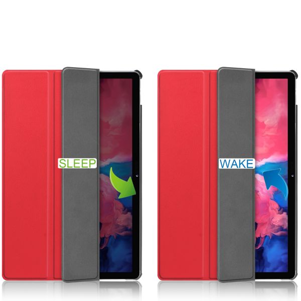 iMoshion Coque tablette Trifold Lenovo Tab P11 / P11 Plus - Rouge