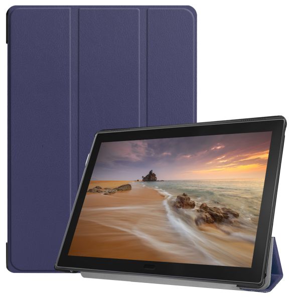 imoshion Coque tablette Trifold Lenovo Tab E10 - Bleu foncé