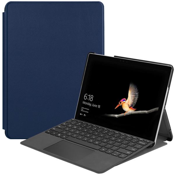 imoshion Coque tablette Trifold Microsoft Surface Go 4 / Go 3 / Go 2 - Bleu