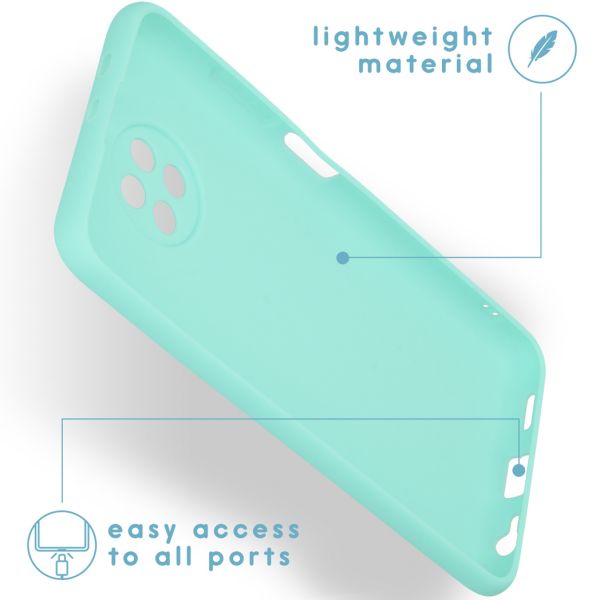 imoshion Coque Couleur Xiaomi Redmi Note 9T (5G) - Menthe verte