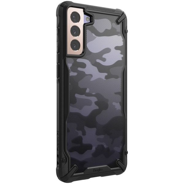 Ringke Coque Fusion X Samsung Galaxy S21 Plus - Camo Noir