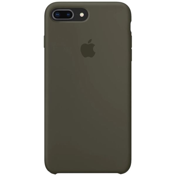 Apple Coque en silicone iPhone 8 Plus / 7 Plus - Dark Olive