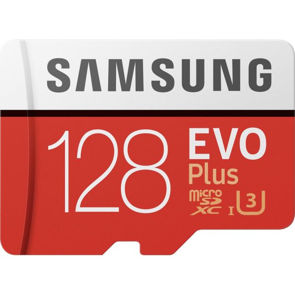 Samsung EVO Plus microSDXC de 128 Go de classe 10 + adaptateur 2020