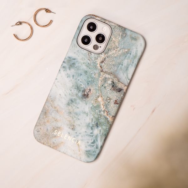 Selencia Coque Maya Fashion iPhone Xr - Marble Blue