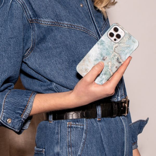 Selencia Coque Maya Fashion iPhone Xr - Marble Blue