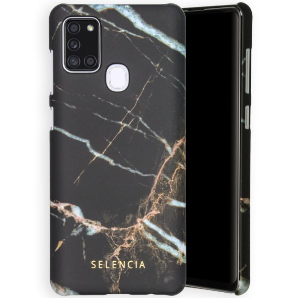 Selencia Coque Maya Fashion Samsung Galaxy A21s - Marble Black