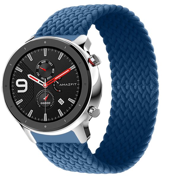 imoshion Bracelet en nylon tressé Amazfit GTR - Bleu foncé