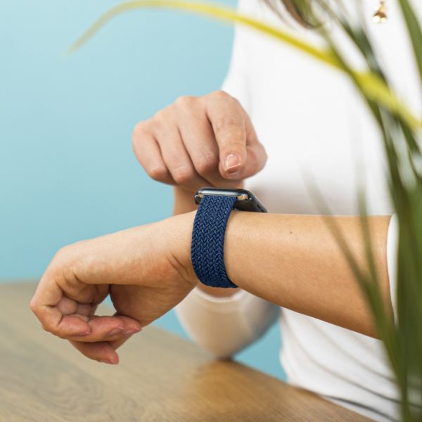 iMoshion Bracelet en nylon tressé Amazfit GTS / BIP - Bleu foncé