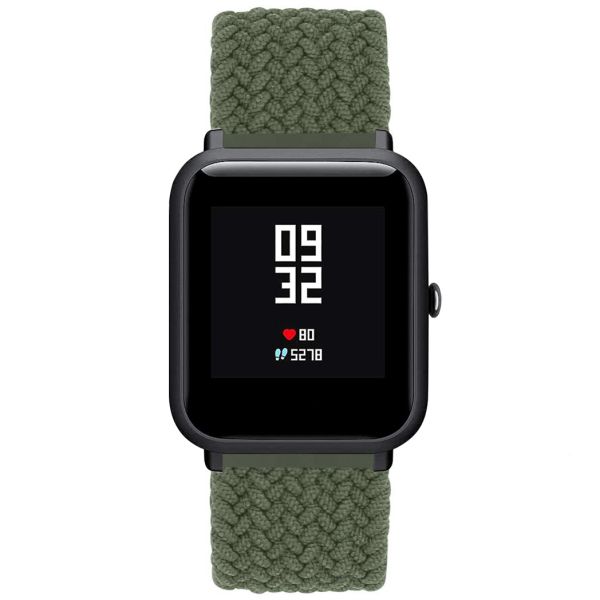 iMoshion Bracelet en nylon tressé Amazfit GTS / BIP - Vert foncé