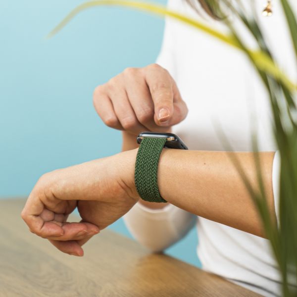 iMoshion Bracelet en nylon tressé Amazfit GTS / BIP - Vert foncé