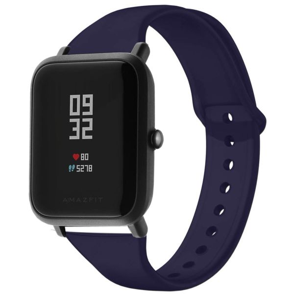 imoshion Bracelet silicone Amazfit GTS / BIP - Bleu foncé