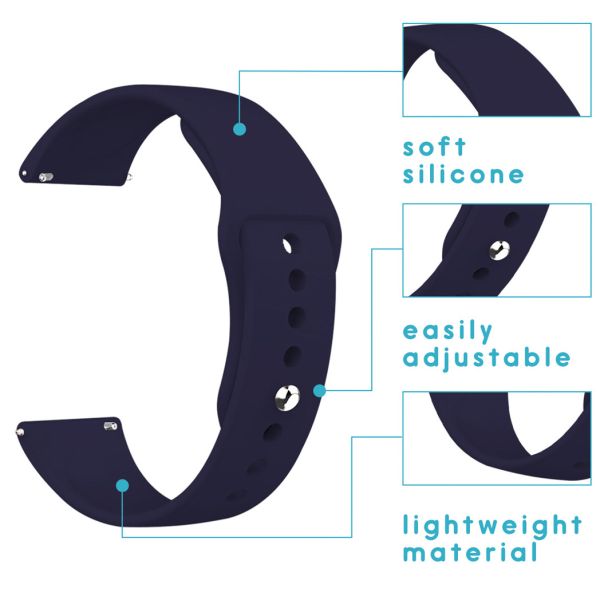 imoshion Bracelet silicone Amazfit GTS / BIP - Bleu foncé