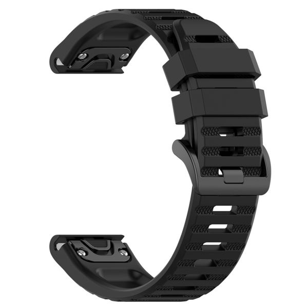 imoshion Bracelet QuickFit® Sport en silicone - Connexion Garmin Watch 22 mm - Noir