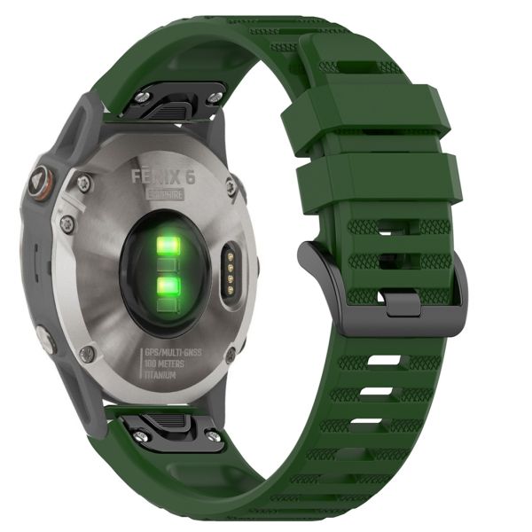 imoshion Bracelet QuickFit® Sport en silicone - Connexion Garmin Watch 22 mm - Vert foncé