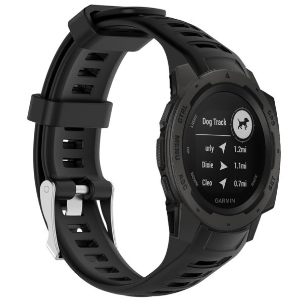 iMoshion Bracelet silicone Garmin Instinct - Noir