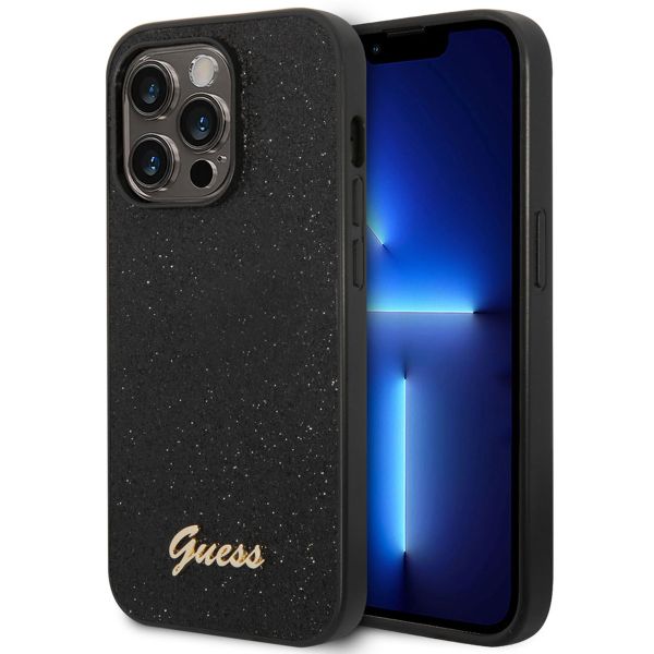 Guess Coque Glitter Flakes iPhone 14 Pro - Noir