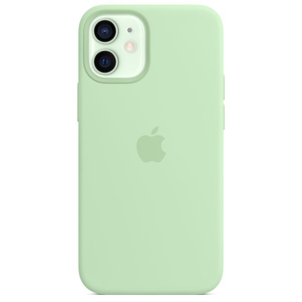 Apple Coque en silicone MagSafe iPhone 12 Mini - Pistachio