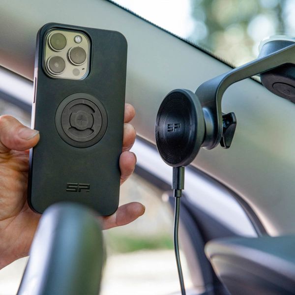 SP Connect Charging Suction Mount SPC+ - Support de téléphone pour voiture avec fonction de charge pour les coques SPC+ - Pare-brise - Universel - Noir