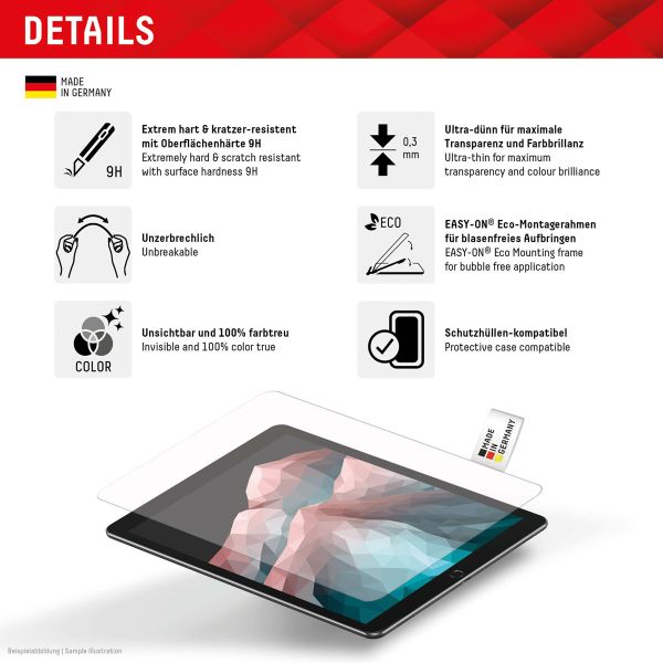 Displex Protection d'écran en verre trempé iPad Air 11 pouces (2024)