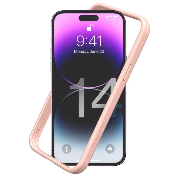 RhinoShield Pare-chocs CrashGuard NX iPhone 14 Pro Max - Blush Pink