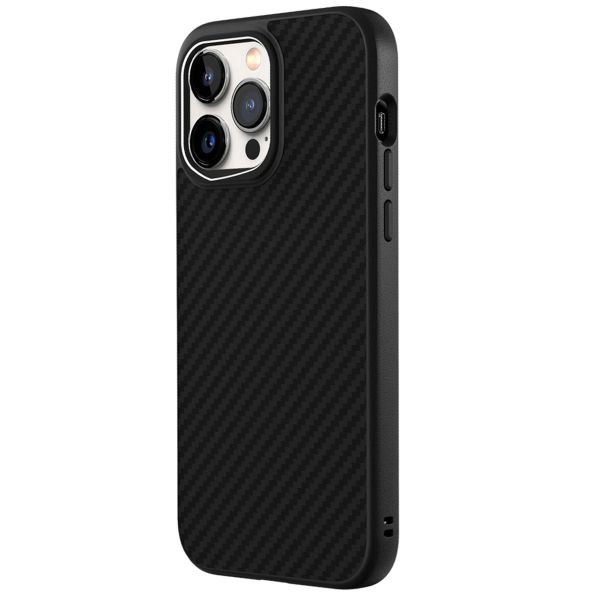 RhinoShield SolidSuit Backcover iPhone 14 Pro Max - Carbon Fiber / Black