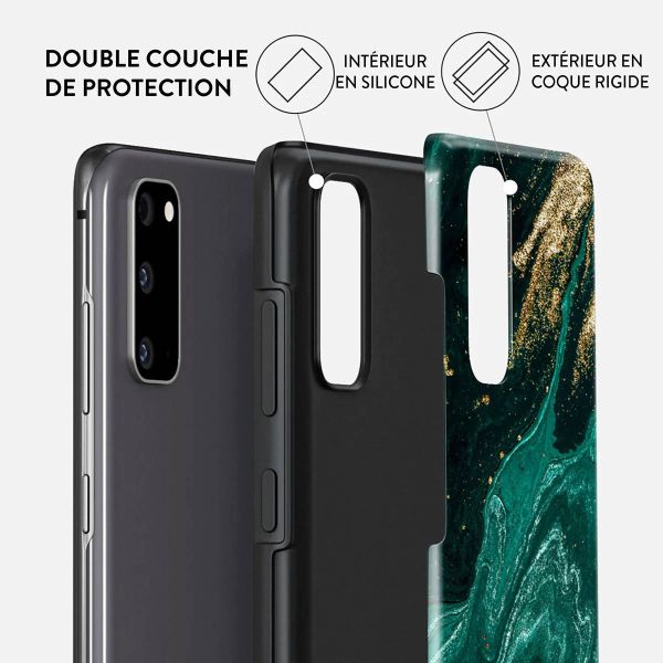 Burga Coque arrière Tough Samsung Galaxy S20 FE - Emerald Pool