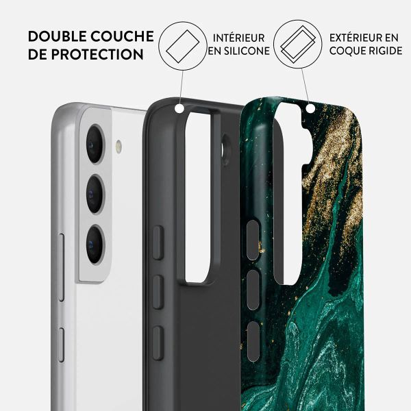 Burga Coque arrière Tough Samsung Galaxy S22 - Emerald Pool