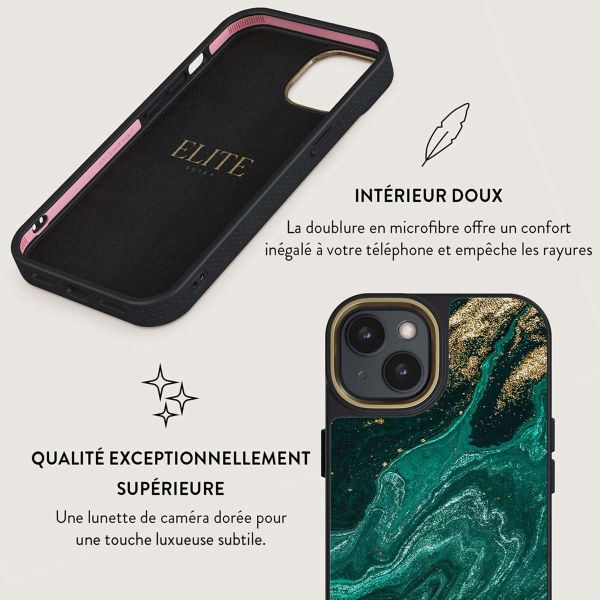 Burga Coque Elite Gold iPhone 14 - Emerald Pool