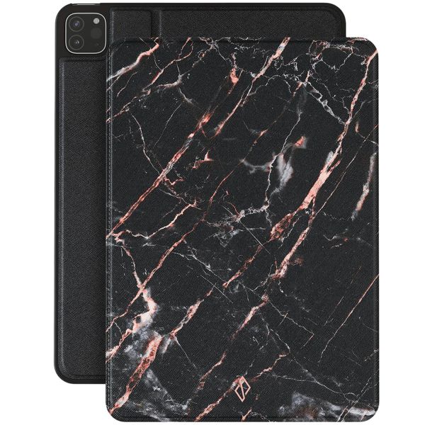 Burga Coque tablette iPad Pro 12.9 (2022) / Pro 12.9 (2021) - Rosé Gold Marble