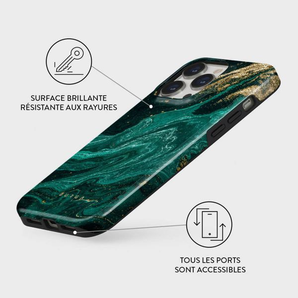 Burga Coque arrière Tough iPhone 15 Pro - Emerald Pool