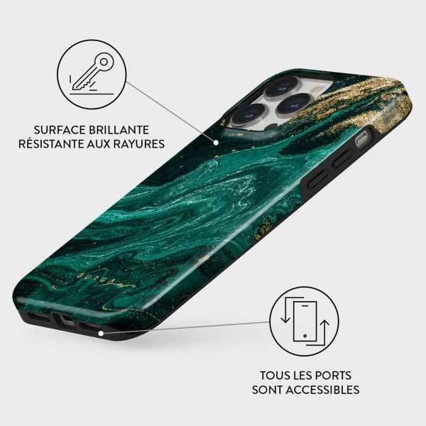Burga Coque arrière Tough iPhone 15 Pro Max - Emerald Pool