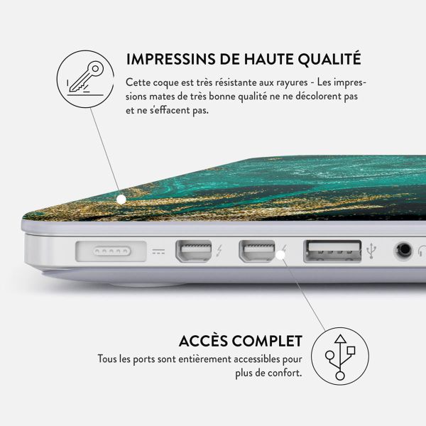 Burga Coque Rigide MacBook Pro 14 pouces (2021) / Pro 14 pouces (2023) M3 chip - A2442 / A2779 / A2918 - Emerald Pool