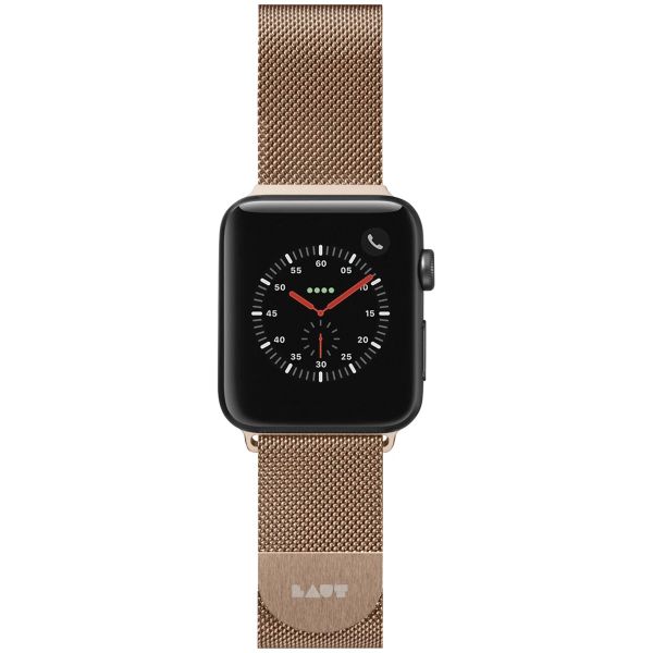 Laut Steel Loop Apple Watch Series 1-10 / SE / Ultra (2) - 42/44/45/46/49 mm - Dorée