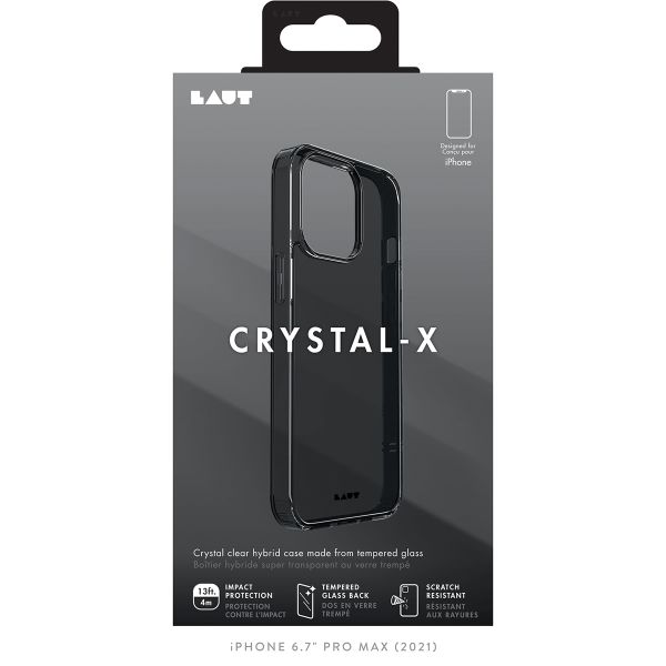 Laut ﻿Coque arrière Crystal-X IMPKT iPhone 13 Pro Max - Noir