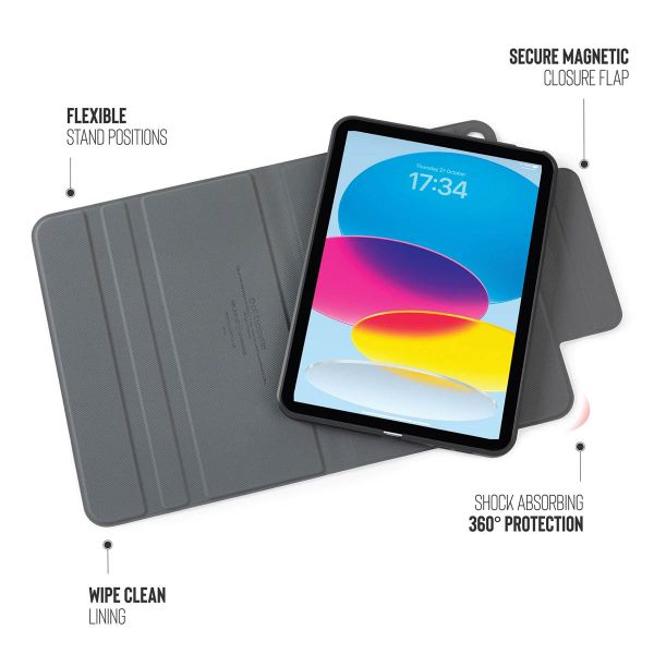 Pipetto Origami No5 Rotating Folio Case iPad Air 13 pouces (2024) M2 - Noir