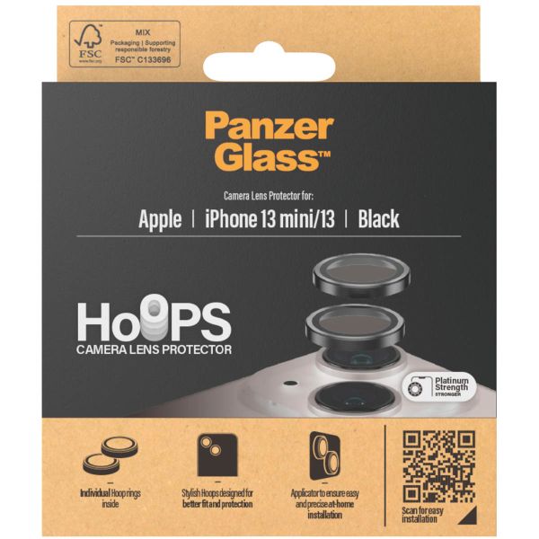 PanzerGlass Protection d'écran camera Hoop Optic Rings iPhone 13 / 13 Mini