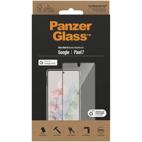 PanzerGlass Protection d'écran Ultra-Wide Fit Anti-bactérienne Google Pixel 7