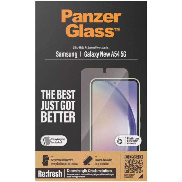 PanzerGlass ﻿Film de protection d'écran anti-bactérien Refresh Ultra-Wide Fit Samsung Galaxy A55