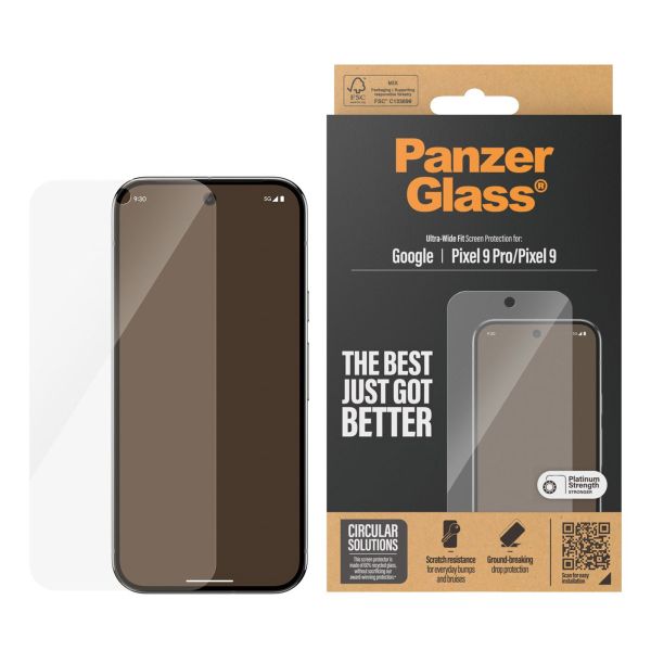 PanzerGlass Protection d'écran Ultra-Wide Fit Anti-bactérienne Google Pixel 9