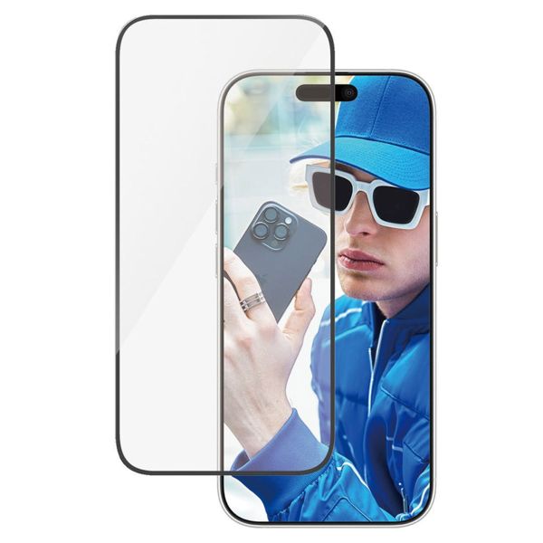 PanzerGlass Protection d'écran Ultra-Wide Fit Anti-bactérienne iPhone 16 Pro