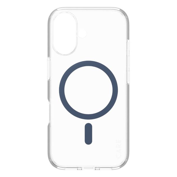 PanzerGlass Coque CARE Urban Combat MagSafe iPhone 16 - Transparent / Bleu