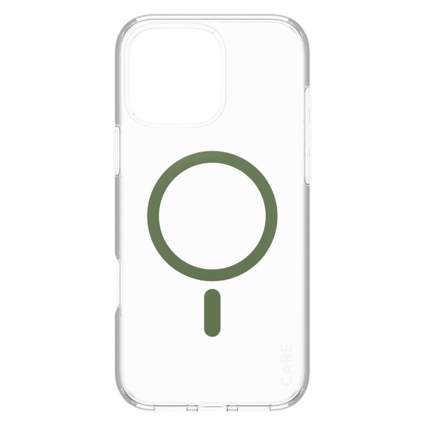 PanzerGlass Coque CARE Urban Combat MagSafe iPhone 16 Pro Max - Transparent / Vert