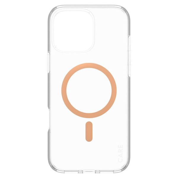 PanzerGlass Coque CARE Urban Combat MagSafe iPhone 16 Pro Max - Transparent / Peach