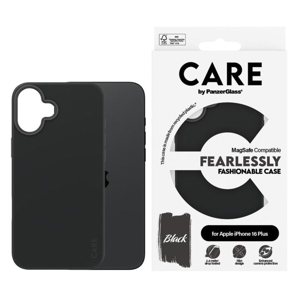 PanzerGlass Coque CARE Fashion MagSafe iPhone 16 Plus - Noir