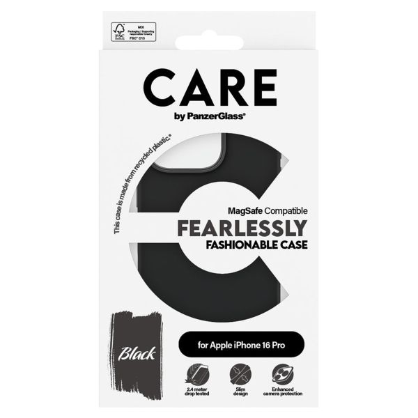 PanzerGlass Coque CARE Fashion MagSafe iPhone 16 Pro - Noir