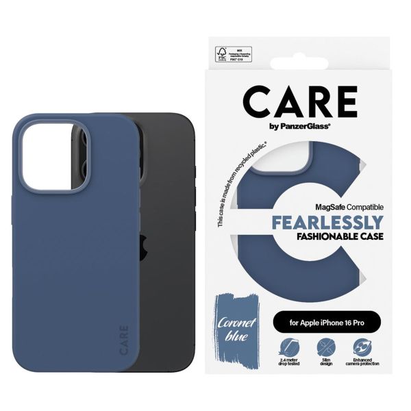 PanzerGlass Coque CARE Fashion MagSafe iPhone 16 Pro - Bleu