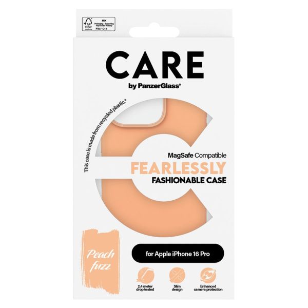 PanzerGlass Coque CARE Fashion MagSafe iPhone 16 Pro - Peachy