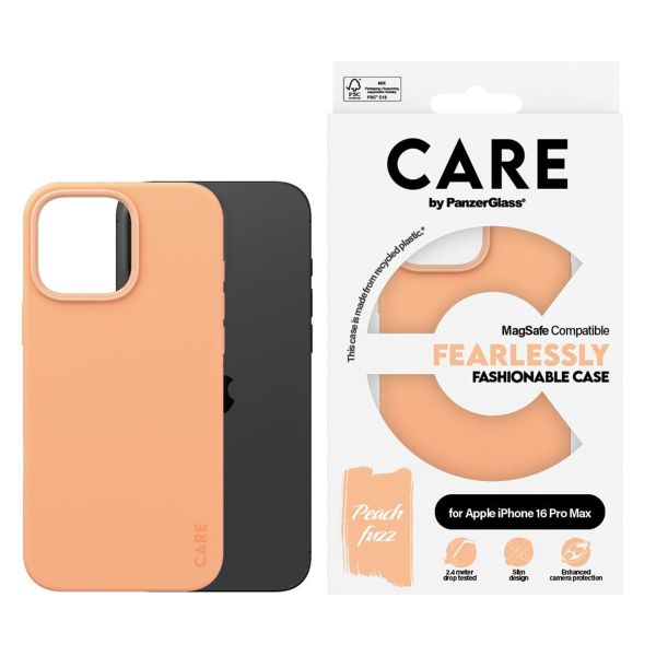 PanzerGlass Coque CARE Fashion MagSafe iPhone 16 Pro Max - Peachy