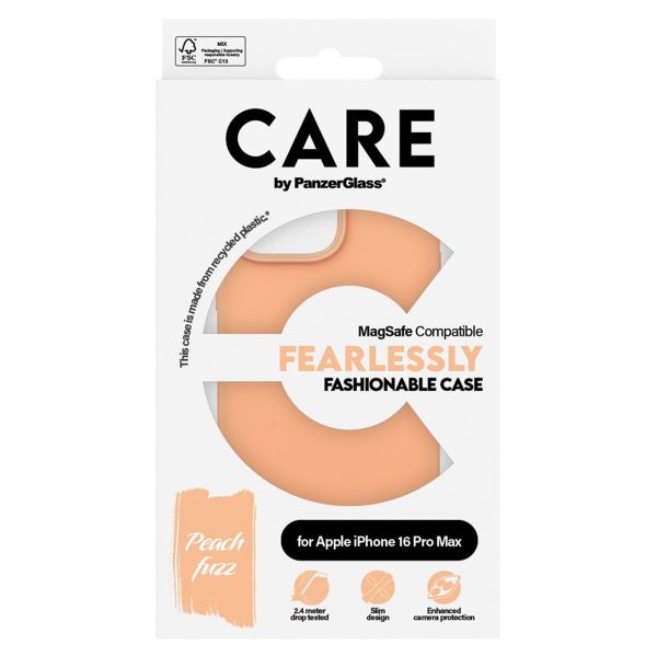 PanzerGlass Coque CARE Fashion MagSafe iPhone 16 Pro Max - Peachy